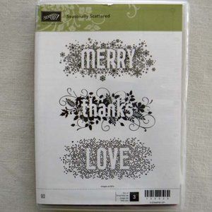 Stampin' Up! Seasonally Scattered Cling Stamp Set